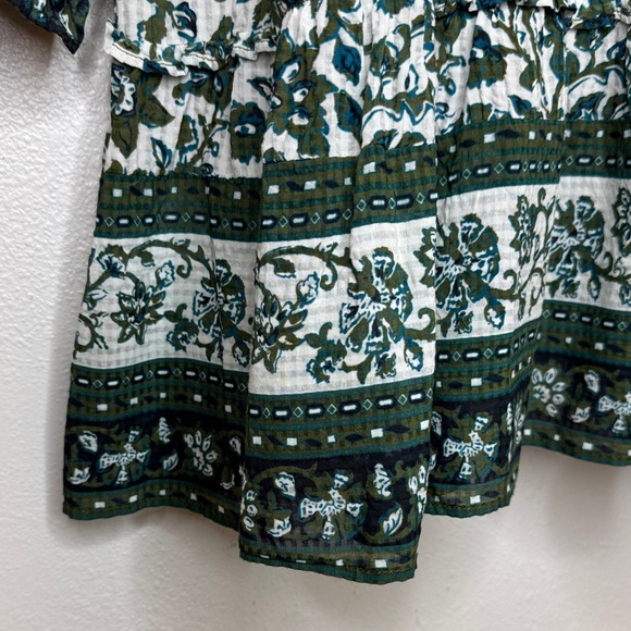 Veronica Beard Danica Floral Mini Dress Green Boho Festival -‎ S - Picture 14 of 14